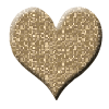 Gif animé coeur brillant